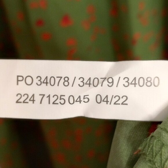 Eloquii Elements Green Print Peplum Waist Midi Dress - Picture 10 of 10